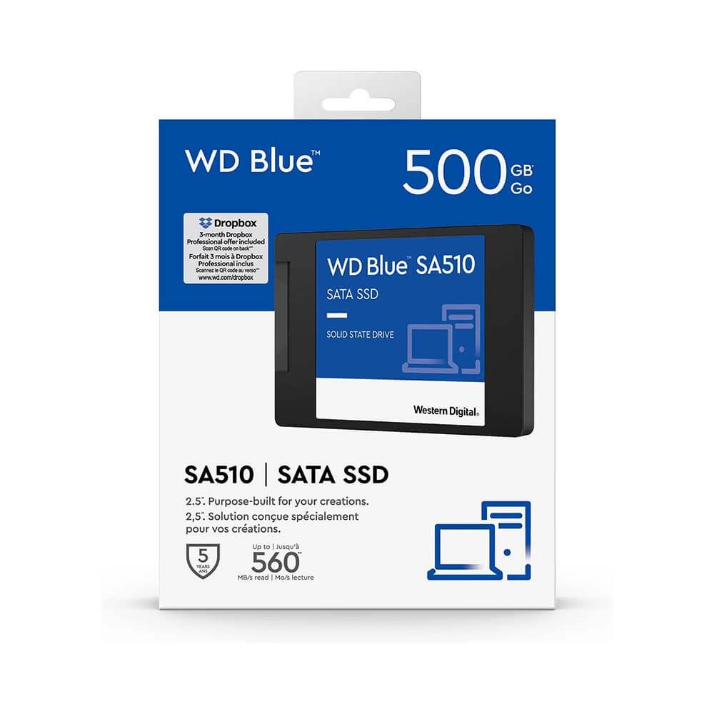 Ổ Cứng SSD Western Digital Blue SA510 3D-NAND 2.5-Inch SATA III 500GB WDS500G3B0A
