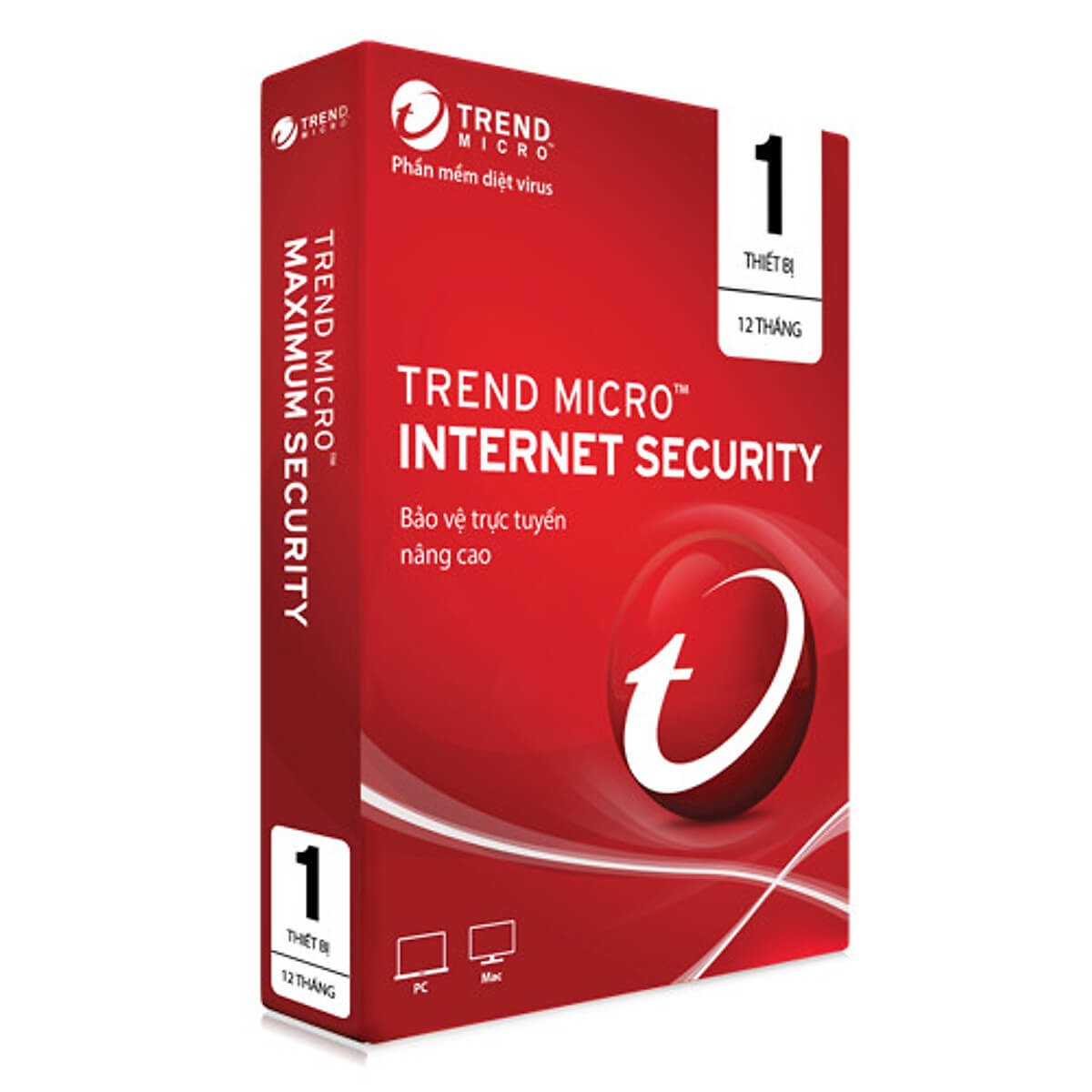 Phần Mềm Diệt Virus Trend Micro Internet Security Bản Quyền 1 PC 12 Tháng