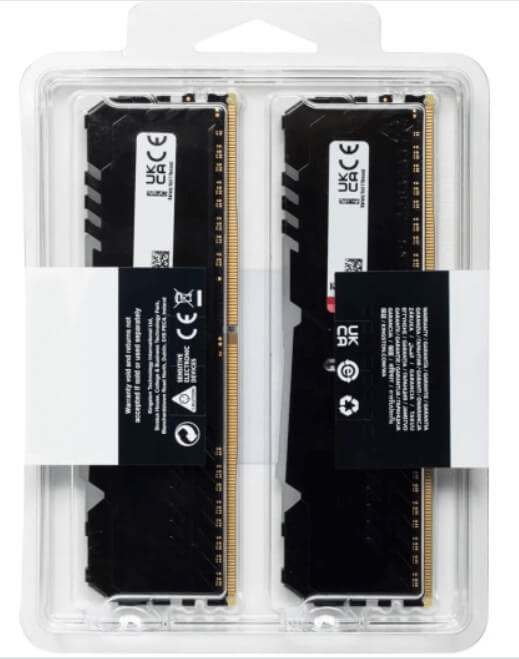 Ram Desktop Kingston Fury Beast RGB (KF432C16BBAK2/16) 16GB (2x8GB) DDR4 3200Mhz