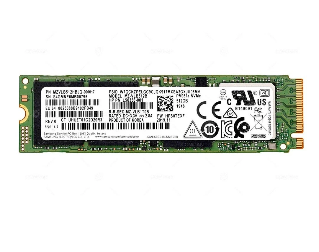 SSD Samsung NVMe PM981a M.2 PCIe Gen3 x4 512GB | MZ-VLB512B – Hàng Tháo Máy