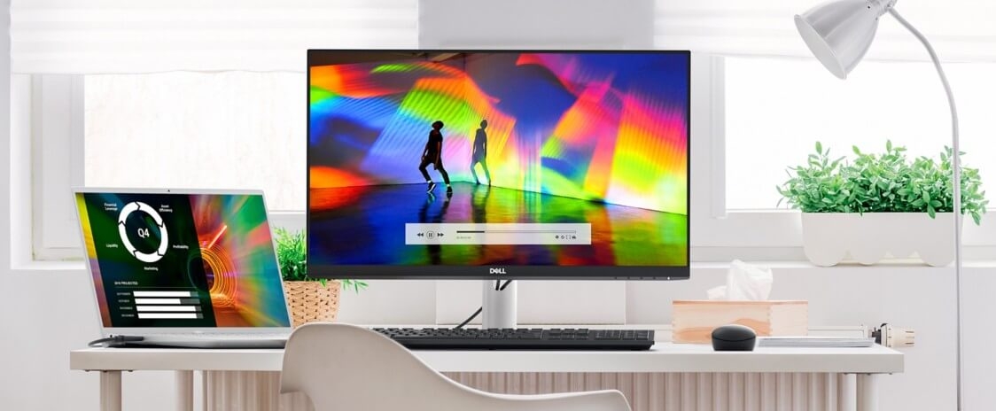 Màn Hình Dell S2721H 27inch FHD (1920x1080) 4ms 75Hx IPS 300nits/HDMI+Audio/AMD FreeSync 1