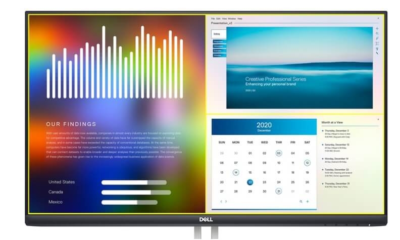 Màn Hình Dell S2721H 27inch FHD (1920x1080) 4ms 75Hx IPS 300nits/HDMI+Audio/AMD FreeSync 2
