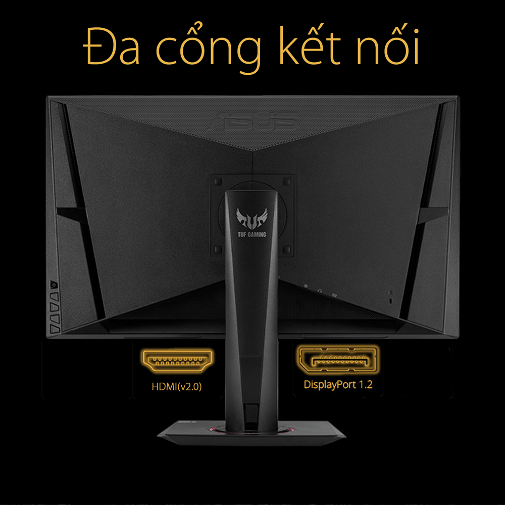 Màn Hình TUF Gaming Asus VG27AQ 27 inch WQHD (2560 x 1440) 1ms (MPRT) 165Hz IPS G-Sync Stereo Speakers 2W x 2 6