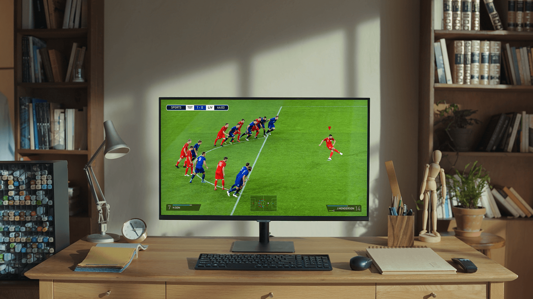 Màn Hình Thông Minh Smart Monitor Samsung LS27AM500NEXXV 27inch/Full HD (1920x1080) 8ms/60Hz/VA/Tích Hợp Loa/Hệ Điều Hành Tizen 6