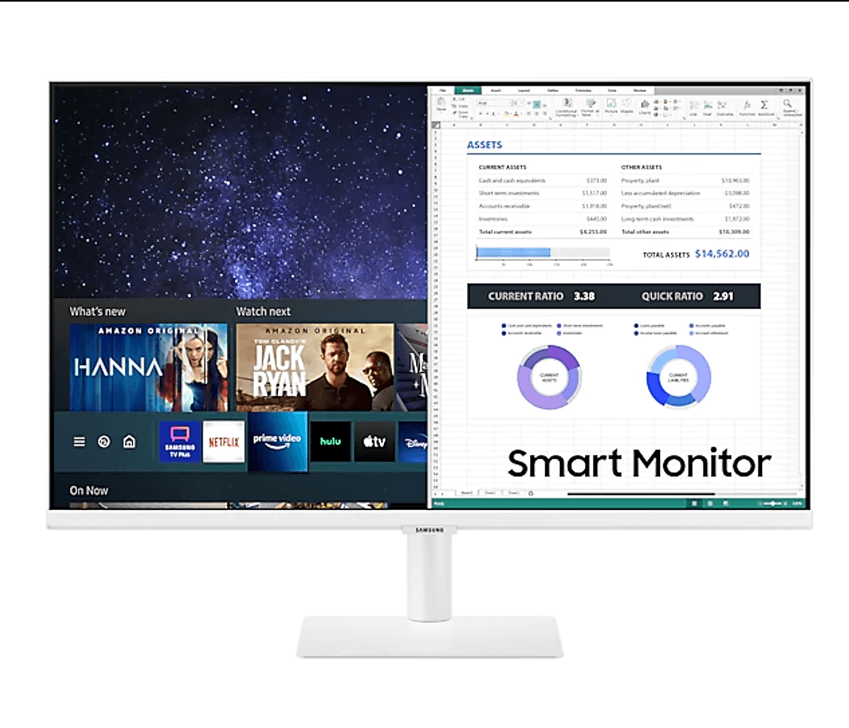 Màn Hình Thông Minh Smart Monitor Samsung LS27AM501NEXXV 27inch/Full HD (1920x1080) 8ms/60Hz/VA/Tích Hợp Loa/Hệ Điều Hành Tizen