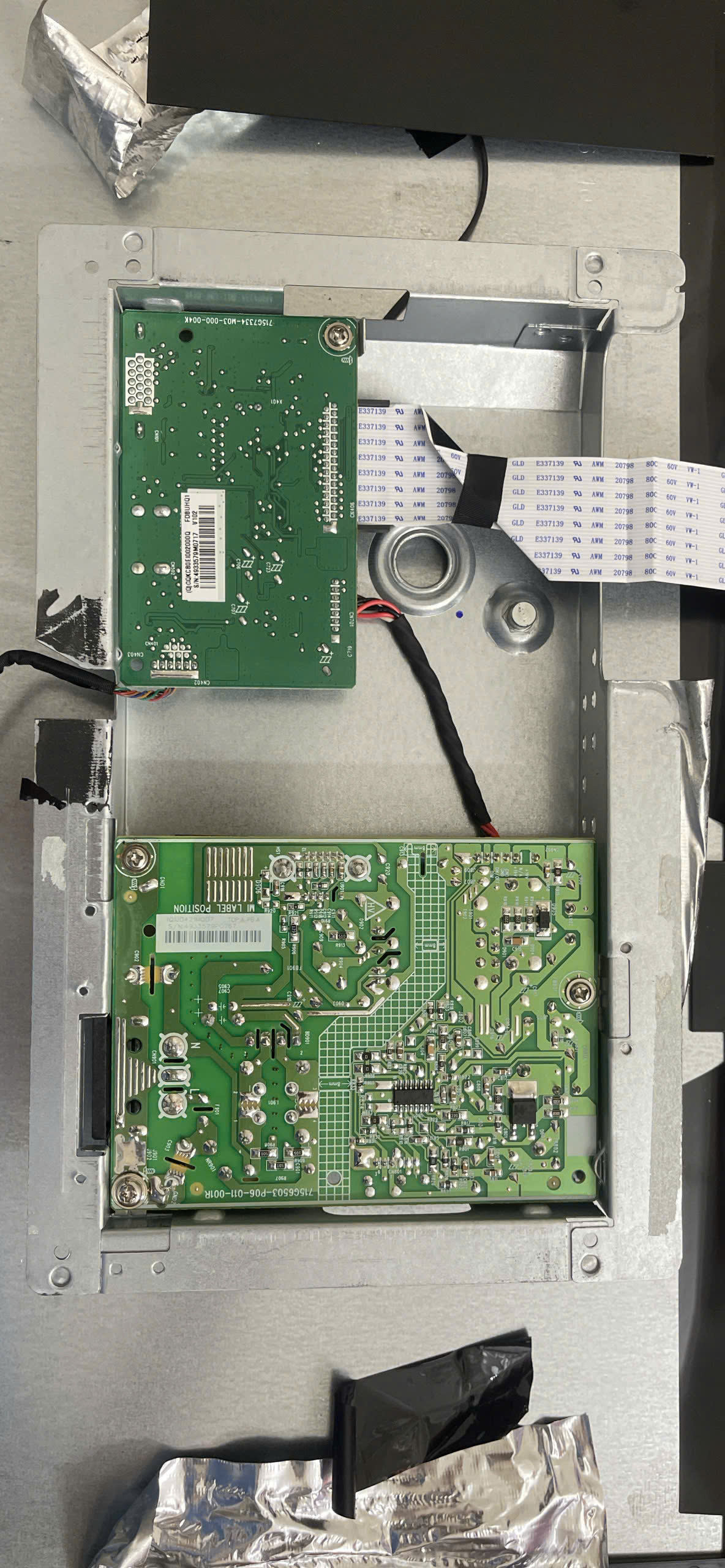 Combo board nguồn, tín hiệu màn hình MSI Pro MP221 ( hàng tháo máy)