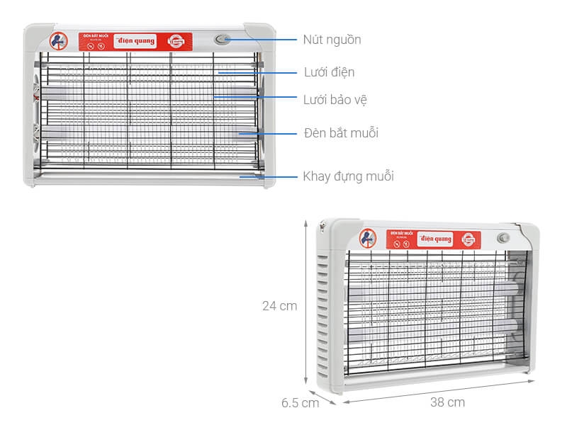 Đèn Bắt Muỗi ĐQ EML06L Điện Quang