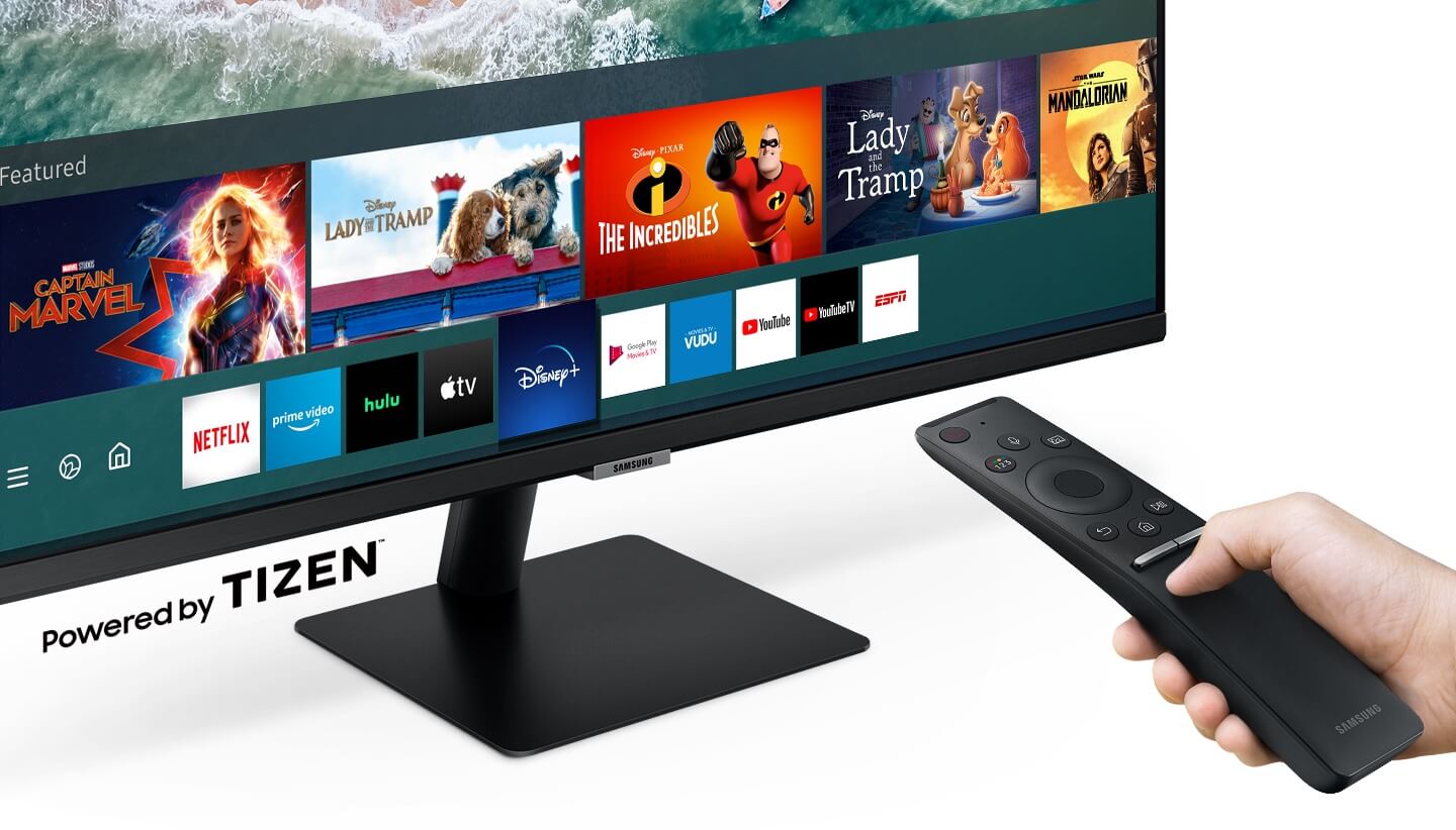 Màn Hình Thông Minh Smart Monitor Samsung LS32AM500NEXXV 32inch/Full HD (1920x1080) 8ms/60Hz/VA/Tích Hợp Loa/Hệ Điều Hành Tizen 3