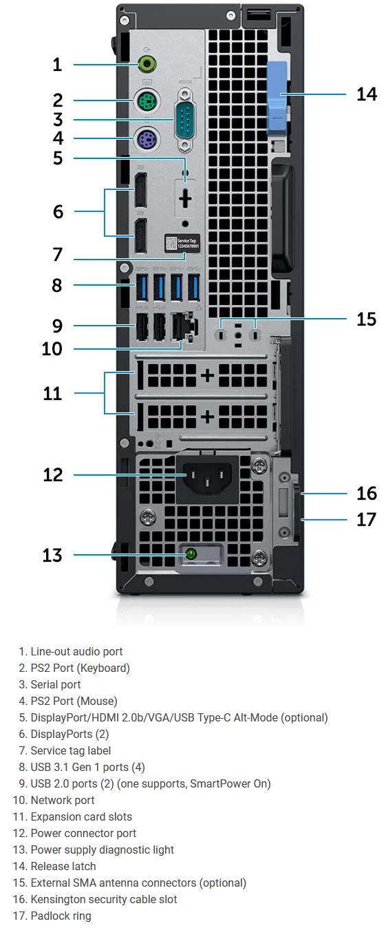 Dell OptiPlex 7070 SFF i5 9500 | RAM 16GB | SSD 512GB | Windows 10 Bản Quyền