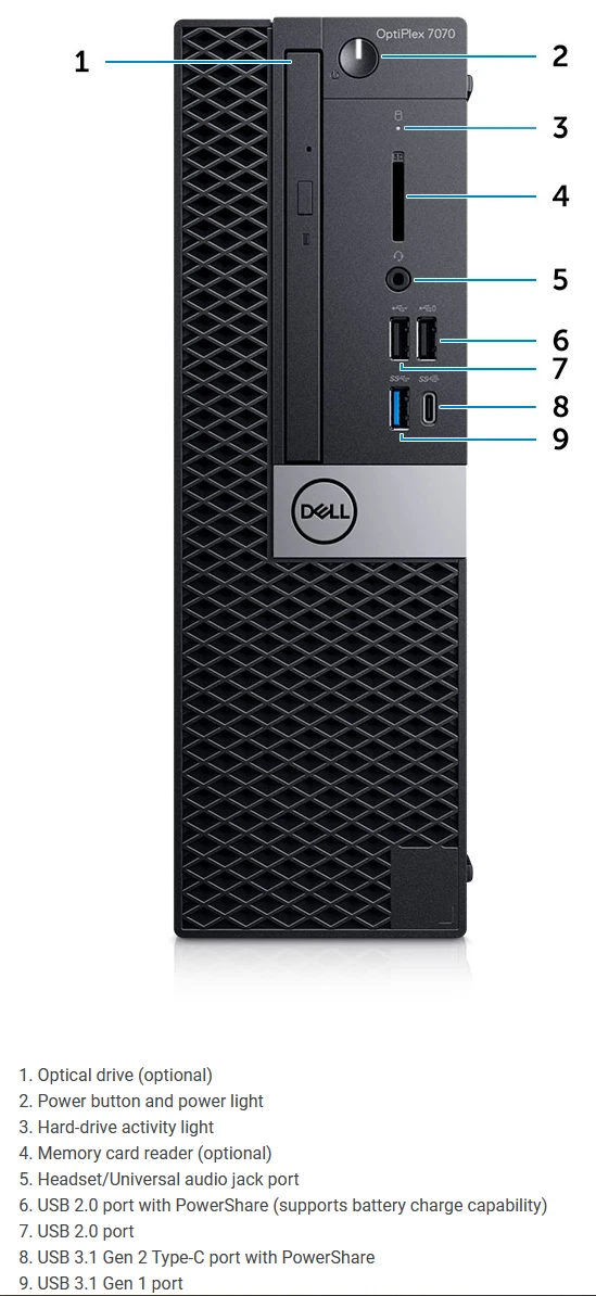 Dell OptiPlex 7070 SFF i5 9500 | RAM 16GB | SSD 512GB | Windows 10 Bản Quyền