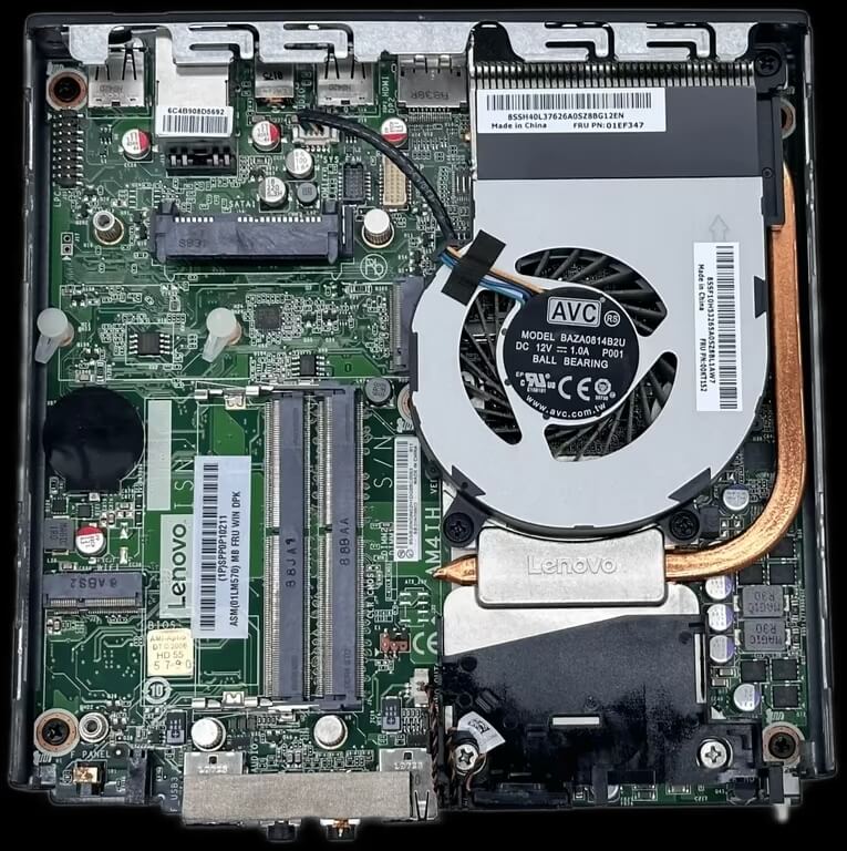 Máy Bộ Mini PC ThinkCentre M715Q Tiny, CPU AMD PRO A10-8770E, Ram 8GB, SSD 256GB, Wifi