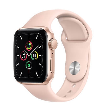Đồng Hồ Thông Minh Apple Watch SE GPS Only Aluminum Case With Sport Band (Viền Nhôm & Dây Cao Su) 40mm