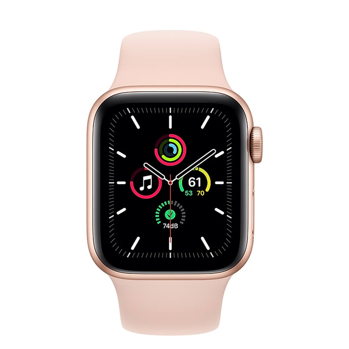 Đồng Hồ Thông Minh Apple Watch SE GPS Only Aluminum Case With Sport Band (Viền Nhôm & Dây Cao Su) 40mm