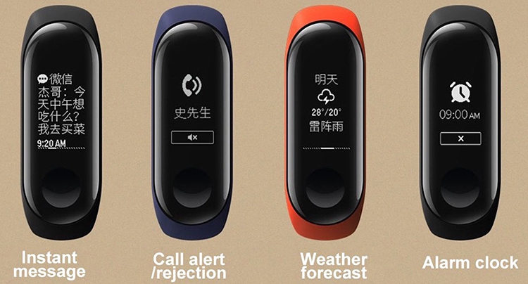 Vòng Đeo Tay Thông Minh Theo Dõi Vận Động Xiaomi Mi Band 3 2