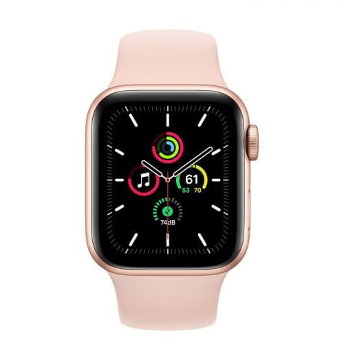Đồng Hồ Thông Minh Apple Watch SE LTE GPS + Cellular Aluminum Case With Sport Band (Viền Nhôm & Dây Cao Su) 40mm - New Seal