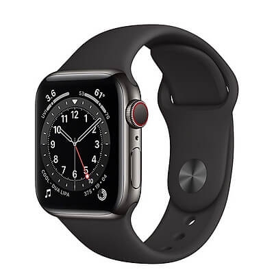 Đồng Hồ Thông Minh Apple Watch Series 6 LTE GPS + Cellular Aluminum Case With Sport Band (Viền Nhôm & Dây Cao Su) 44mm - New Seal