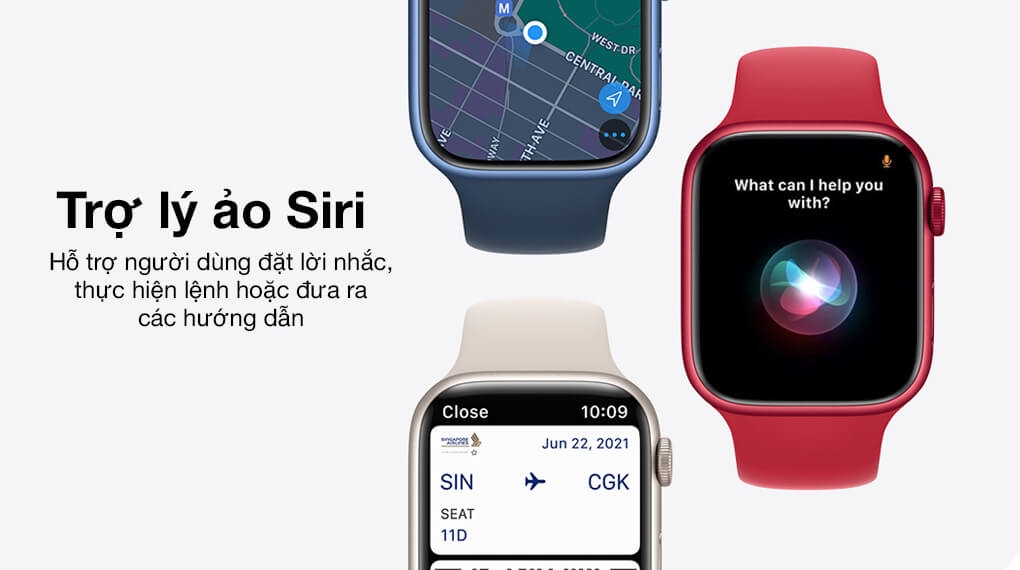 Đồng Hồ Thông Minh Apple Watch Series 7 GPS + Cellular (4G) Aluminum Case With Sport Band (Viền Nhôm & Dây Cao Su) 41mm - New Seal 10
