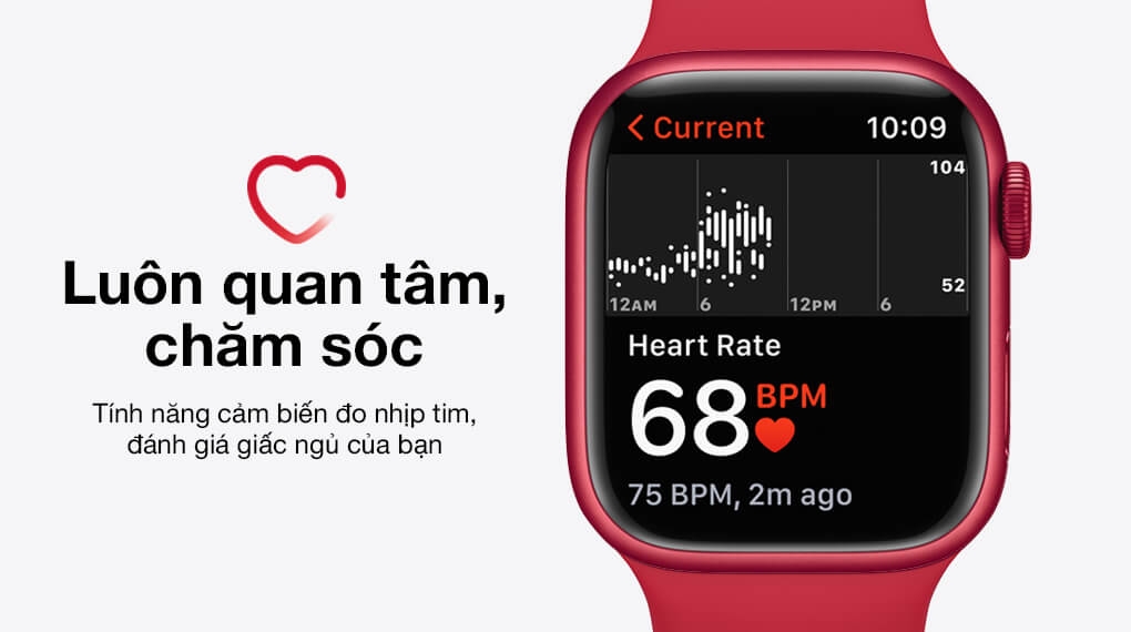 Đồng Hồ Thông Minh Apple Watch Series 7 GPS + Cellular (4G) Aluminum Case With Sport Band (Viền Nhôm & Dây Cao Su) 41mm - New Seal 8