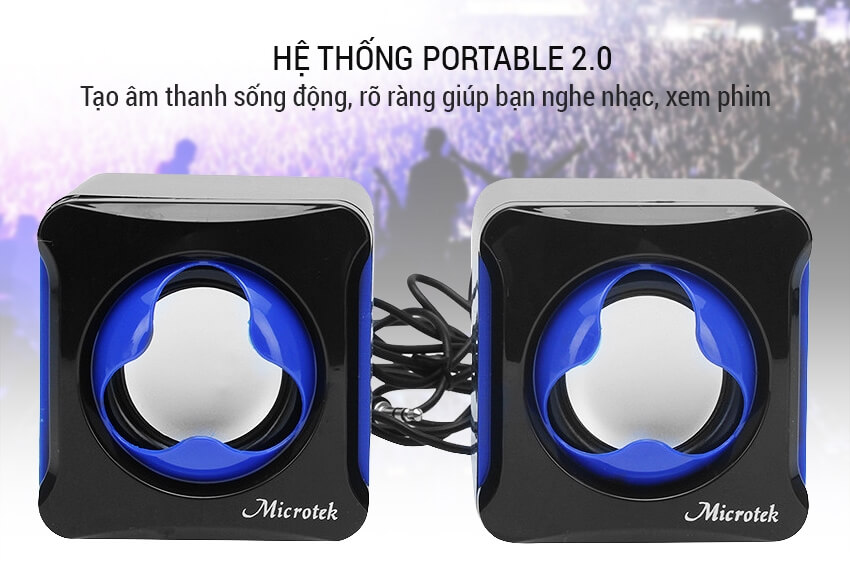 Loa Vi Tính Microtek MT-120 2.0 (6W) 1