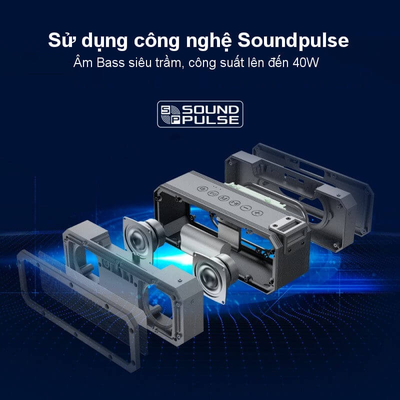 Loa Di Động Bluetooth Chống Nước IPX7 40W Tronsmart Element Force+ 1