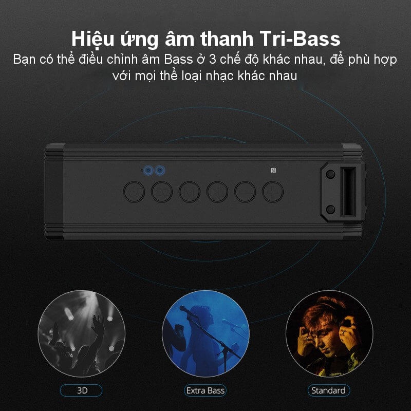 Loa Di Động Bluetooth Chống Nước IPX7 40W Tronsmart Element Force+ 2