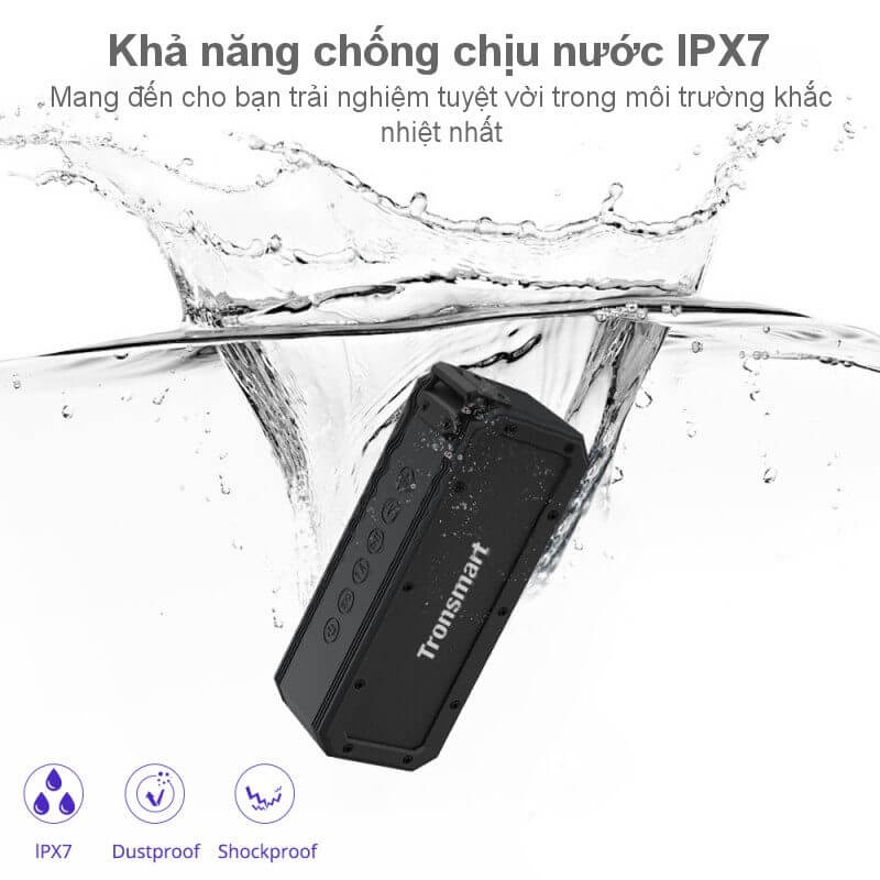 Loa Di Động Bluetooth Chống Nước IPX7 40W Tronsmart Element Force+ 4