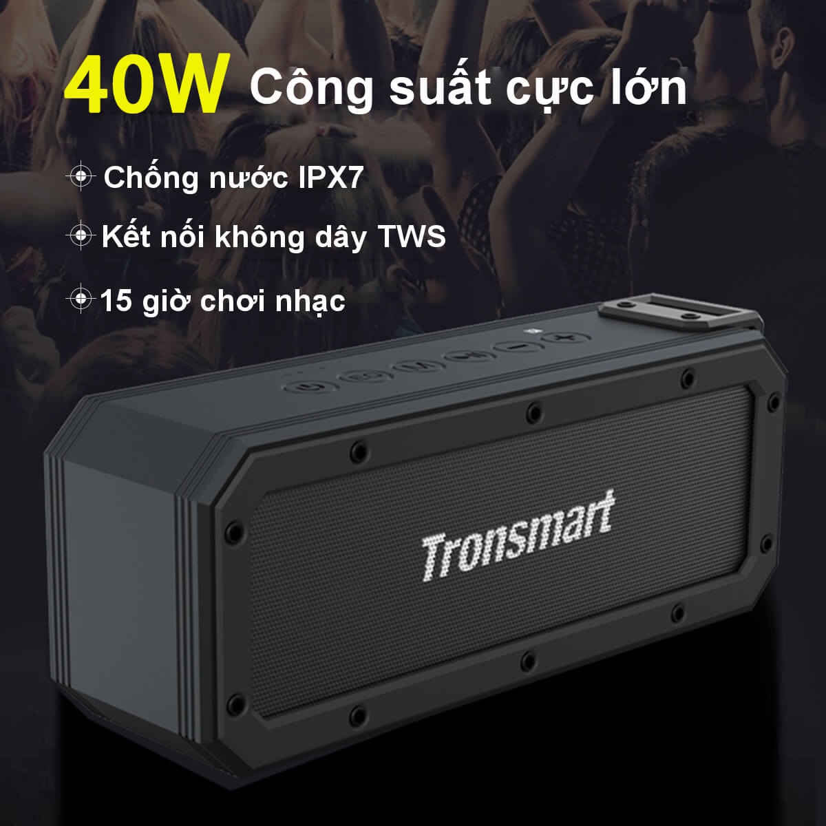 Loa Di Động Bluetooth Chống Nước IPX7 40W Tronsmart Element Force+ 8