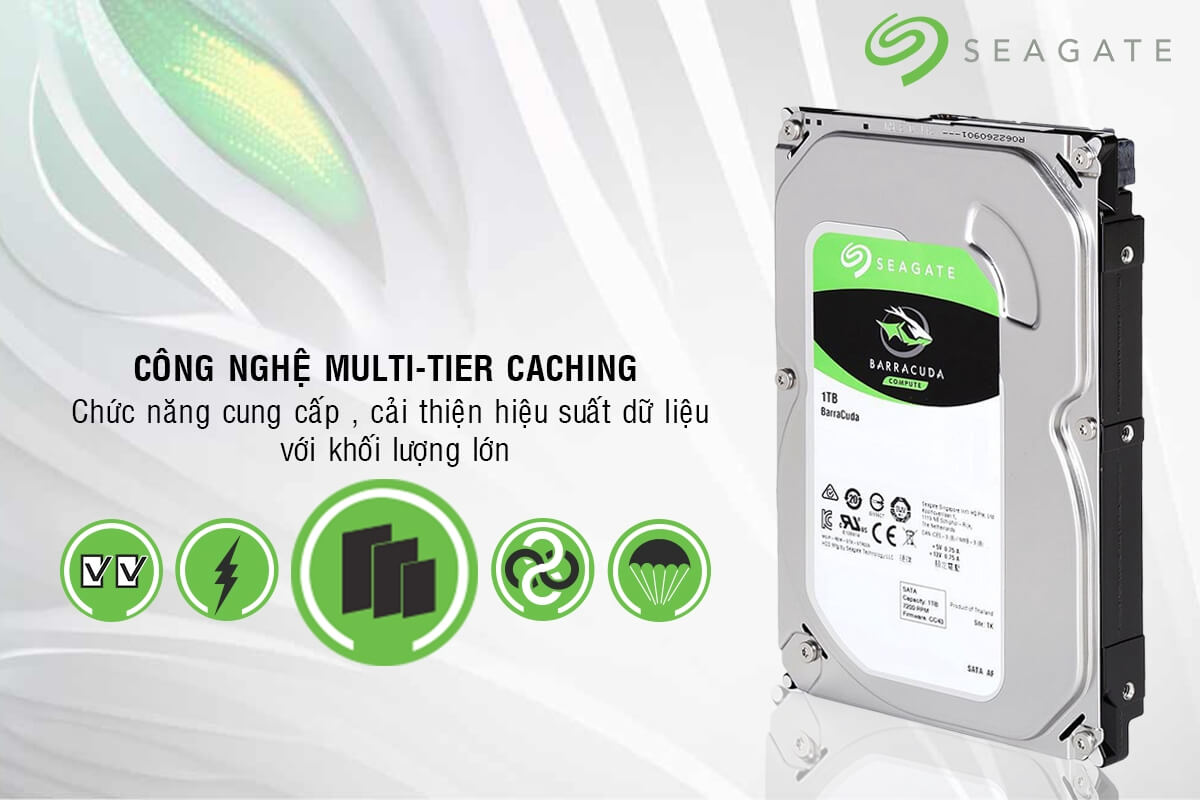 Ổ Cứng HDD Seagate BarraCuda 1TB/64MB/3.5 - ST1000DM010 2