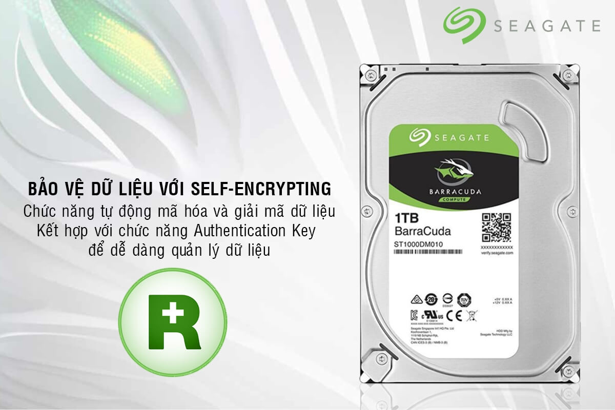 Ổ Cứng HDD Seagate BarraCuda 1TB/64MB/3.5 - ST1000DM010 3