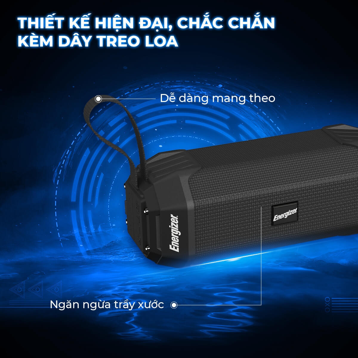 Loa Bluetooth Energizer BTS-104 Kiêm Sạc Dự Phòng 1