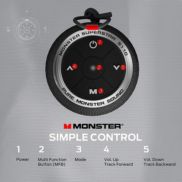 Loa Bluetooth Monster S110 Superstar MS11901 4