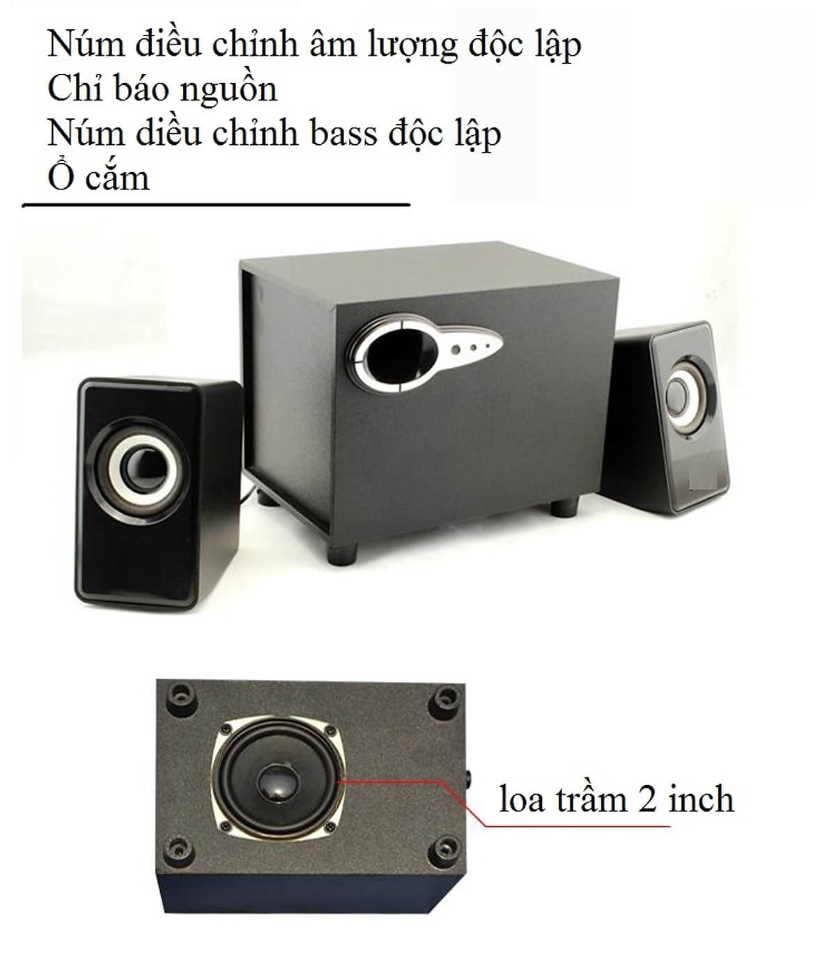 Loa Vi Tính, Loa Máy Tính 2.1 Siêu Trầm FT301 1