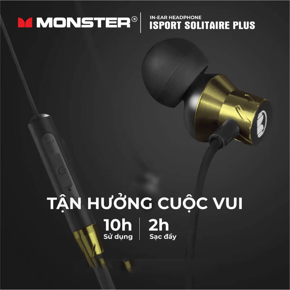 Tai Nghe True Wireless Monster iSport Solitaire Plus MH12007 2