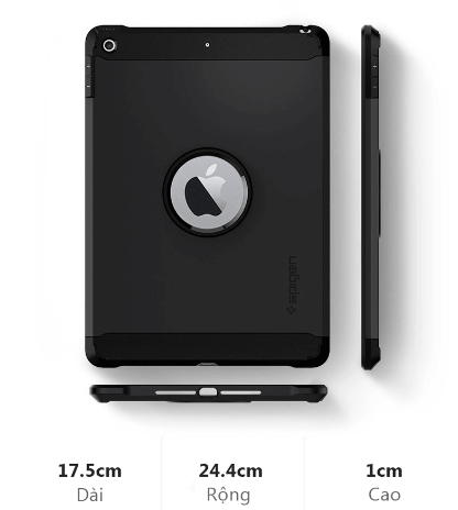 Ốp Lưng iPad 9.7 Inch Spigen Tough Armor 2017, 2018