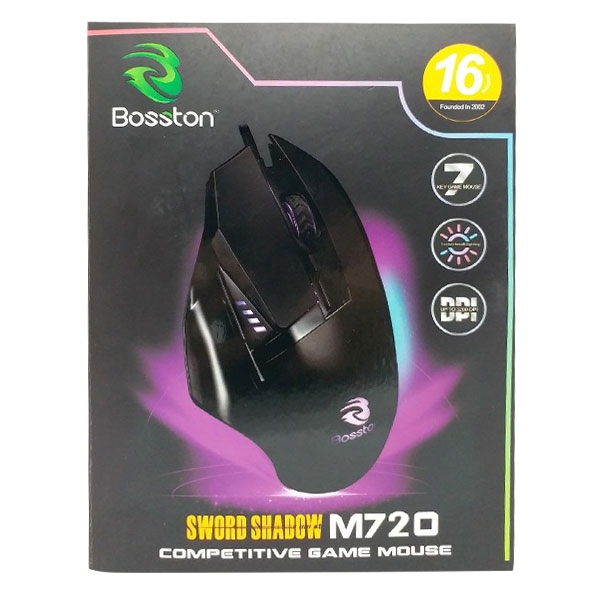 Chuột Chuyên Game 7D Bosston M720 DPI 3200 Led Đa Màu