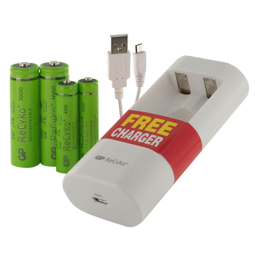 Bộ Máy Sạc Gp Batteries U211 ReCyko