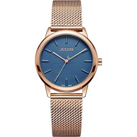 Đồng Hồ Nữ Dây Thép Julius JA 982 (32mm) - Đồng Xanh
