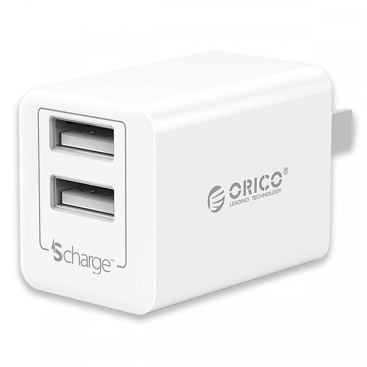 Sạc Điện Thoại USB 2 Cổng 2.4A Sạc Nhanh Orico WHA-2U