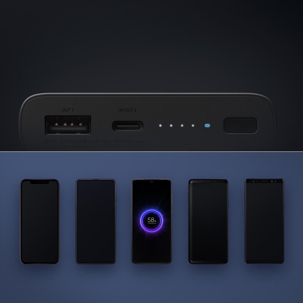 Pin Sạc Dự Phòng Không Dây 10000mAh Xiaomi PLM11ZM 2