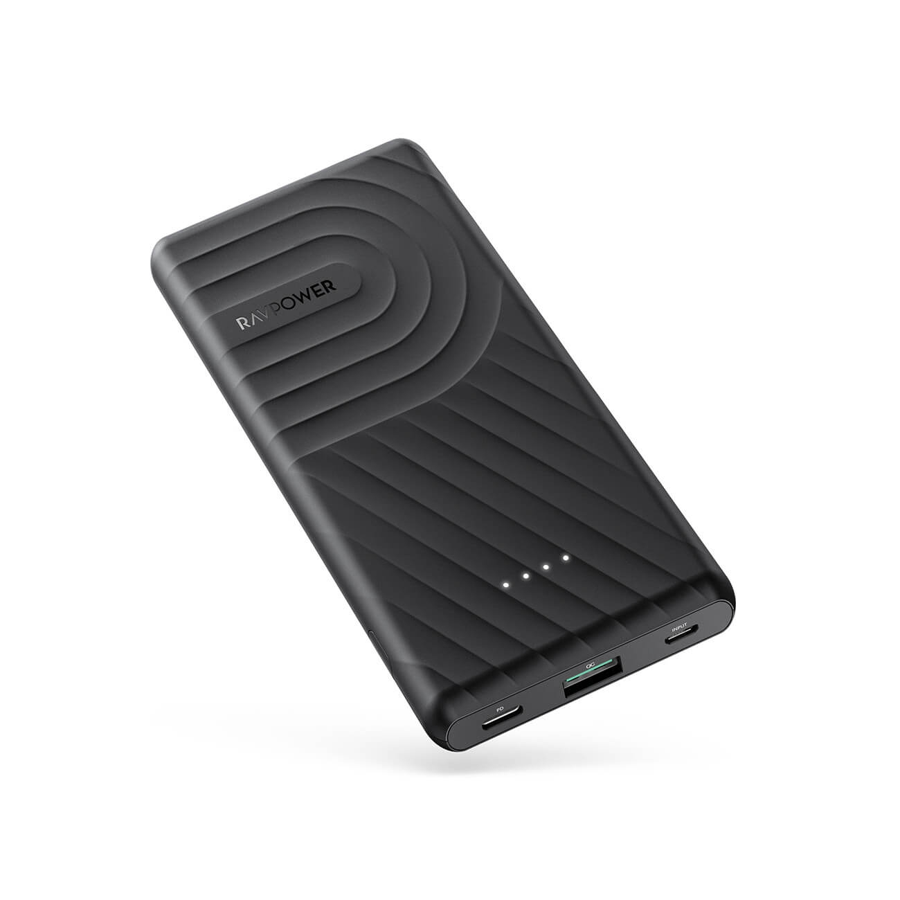 Pin Sạc Dự Phòng RavPower 10000mAh In/Out Type-C PD 18W, Quick Charge 3.0 - RP-PB195