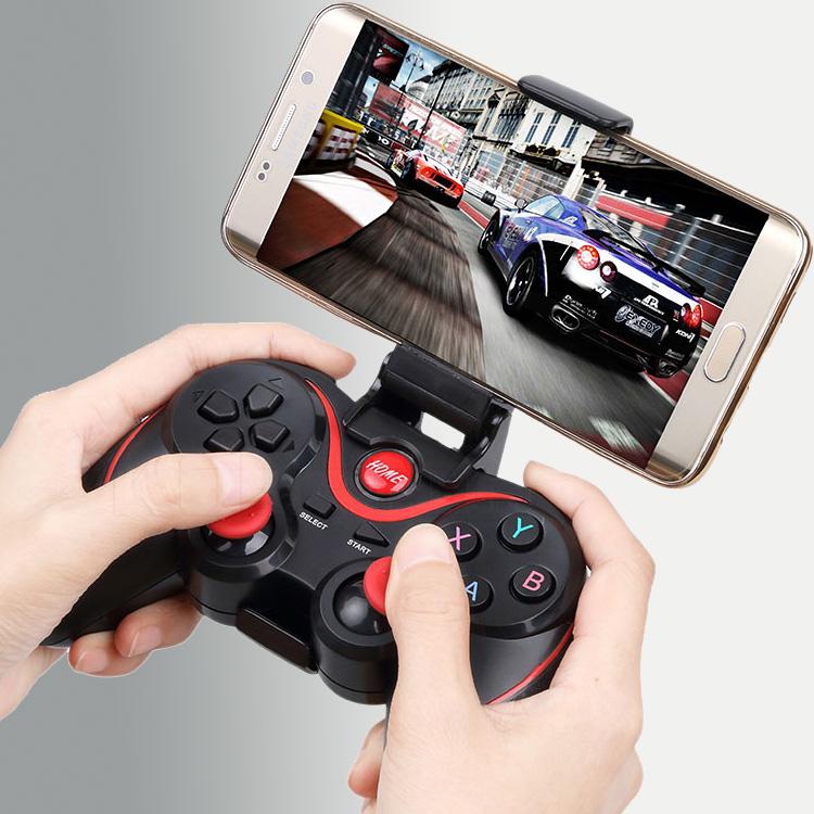 Tay Cầm Chơi Game Kèm Giá Đỡ Điện Thoại - Terios C8