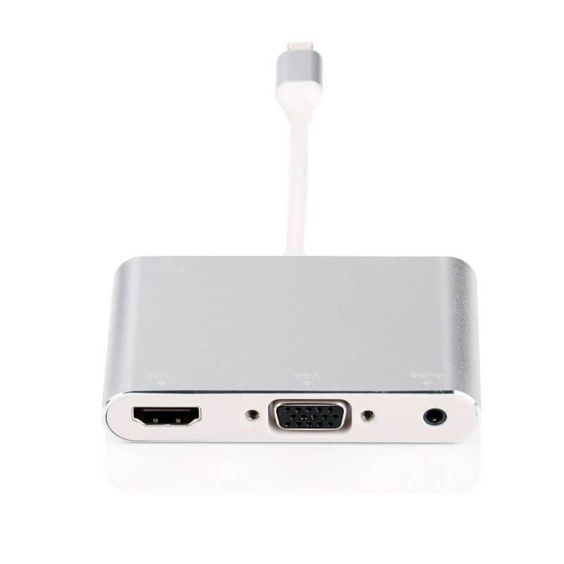 Cáp Lightning To HDMI/ VGA/ Audio Adapter Có Ngõ Âm Thanh Riêng Cho Loa - FullHD 1080P