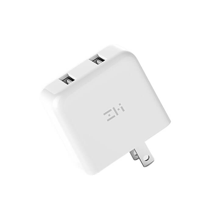 Adapter Sạc 2 Cổng 18W Xiaomi ZMI HA622 Hỗ Trợ Sạc Nhanh QC 3.0