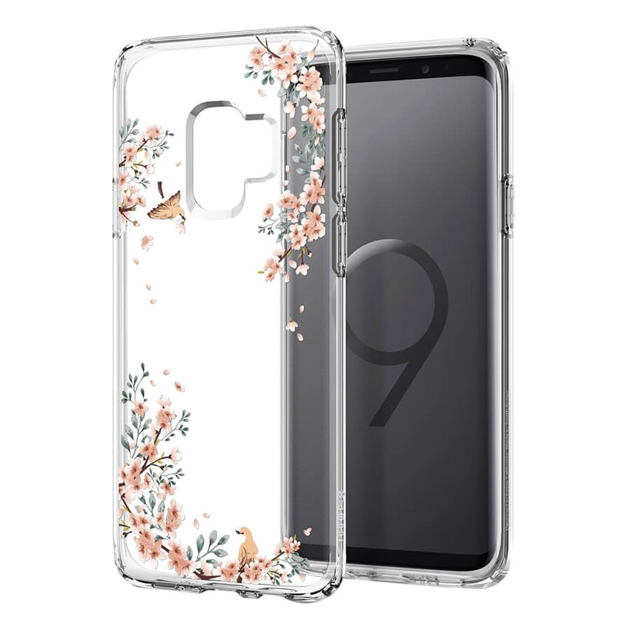 Ốp Lưng Samsung Galaxy S9 Liquid Crystal Blossom Spigen - Kiểu Hoa 3