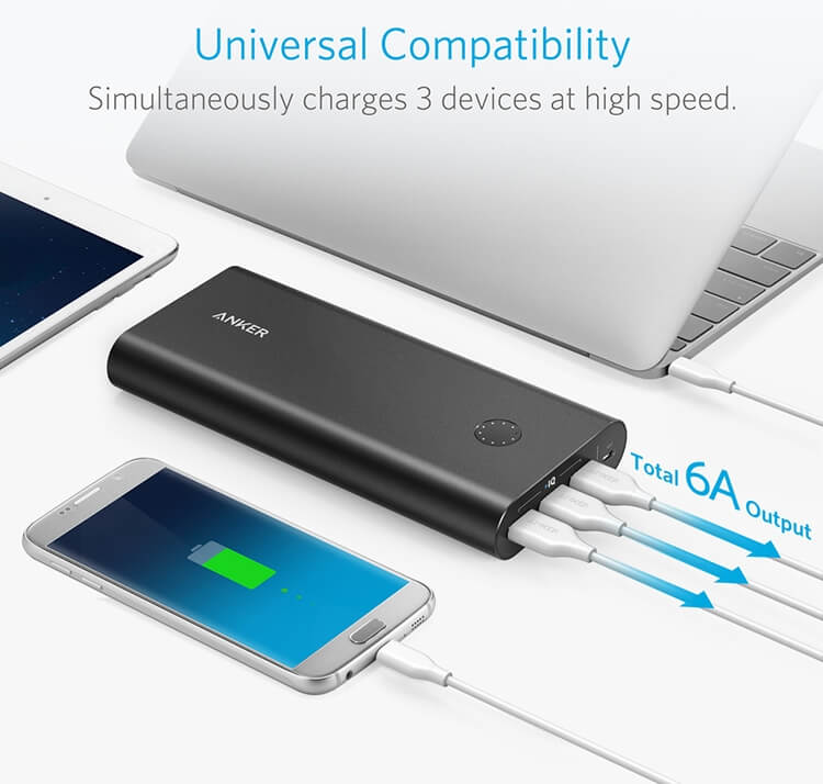 Pin Sạc Dự Phòng Anker PowerCore+ 26800mAh Hỗ Trợ Sạc Nhanh QC 3.0 - A1374H11 1