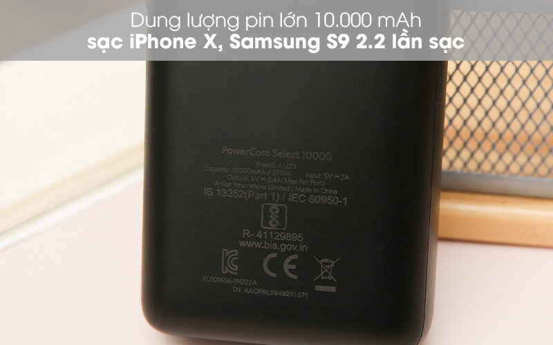 Pin Sạc Dự Phòng Anker PowerCore Select 10000mAh - A1223 1