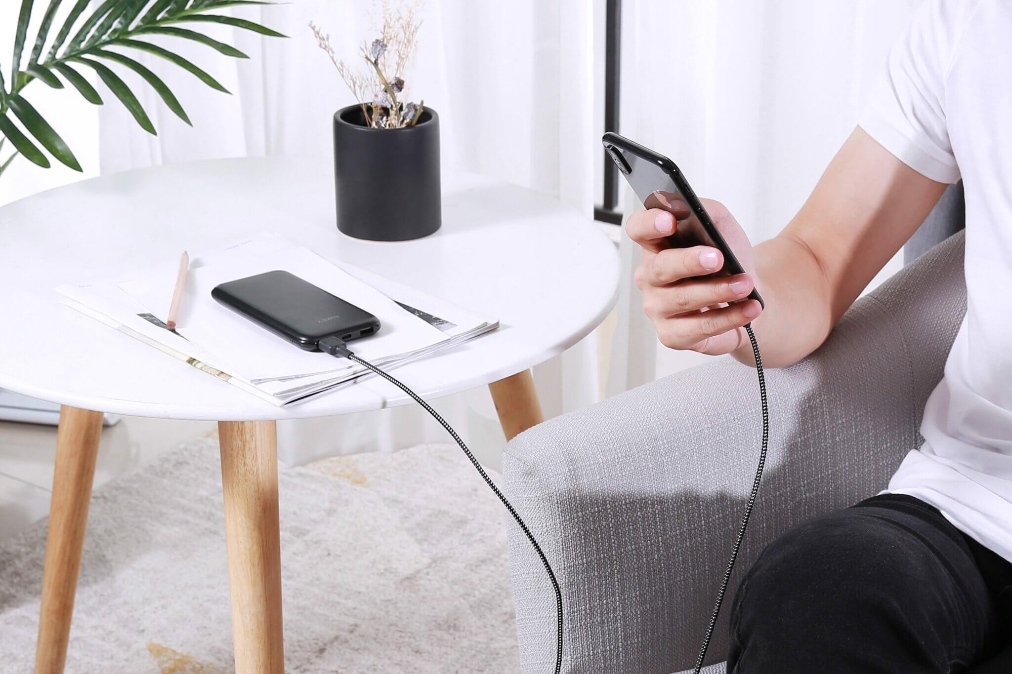Dây Cáp Sạc Lightning Cho iPhone Chuẩn MFi Aukey CB-BAL3 1.2m 1