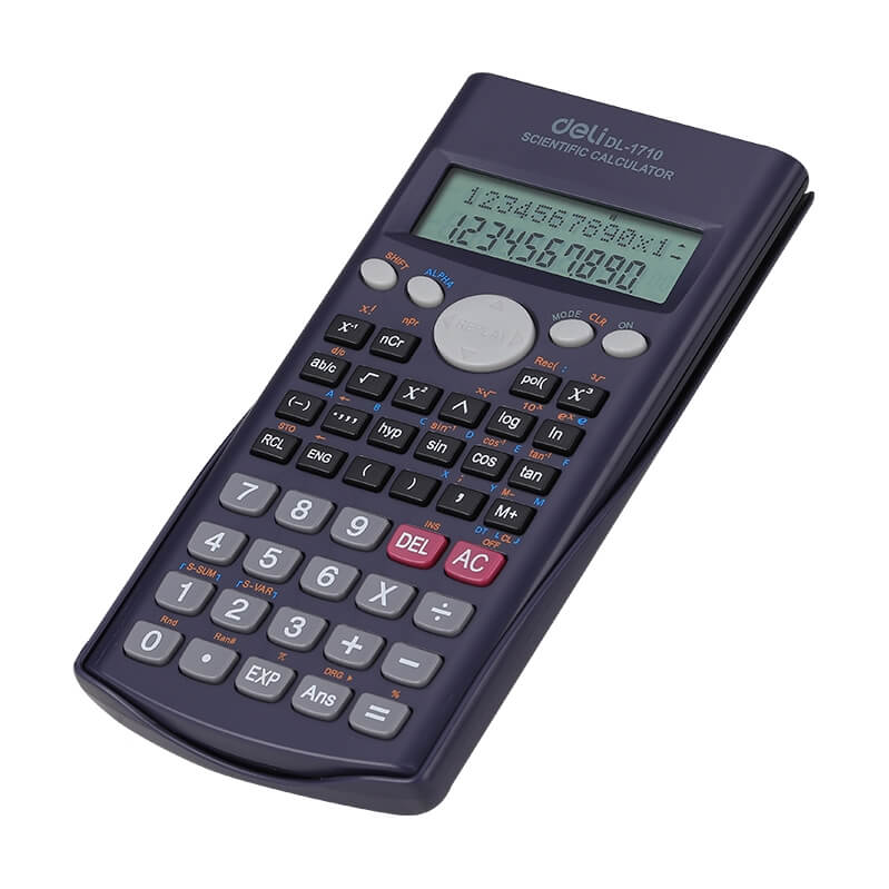Máy Tính Kỹ Thuật Deli 1710 Scientific Calculator 10+2 Digits