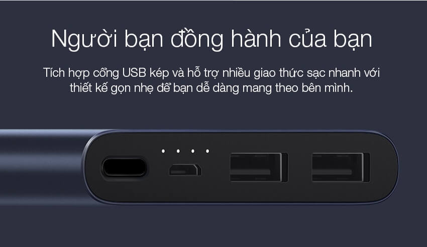 Pin Sạc Dự Phòng Xiaomi Gen 2S Version 2018 10000 mAh 3