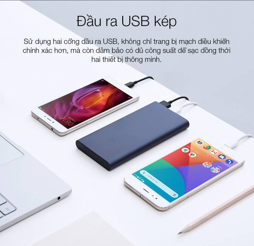 Pin Sạc Dự Phòng Xiaomi Gen 2S Version 2018 10000 mAh 4